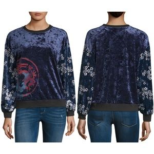 Disney Princess Mulan Dragon Velvet Sweatshirt